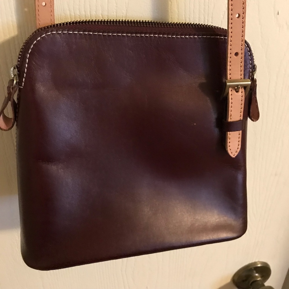 Dark Red crossbody purse